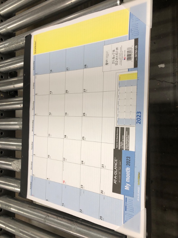 Photo 2 of AT-A-GLANCE 2023 Monthly Desk Calendar, Desk Pad, QuickNotes, 22" x 17", Standard (SK70000) Standard 2023 New Edition