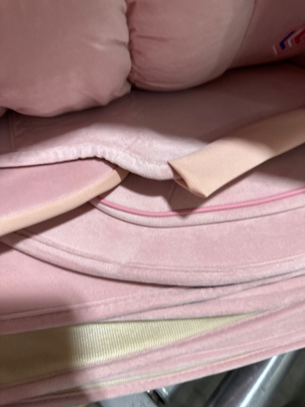 Photo 1 of AOOG Fuzzy Car Seat Covers Full Set, Fluffy Automotive Seat Covers for Cars SUV Pick-up Truck, Soft Plush Synthetic Fur Car Seat Cushions, Warm Seat Cover Winter Protector,Pink FULL SET PINK