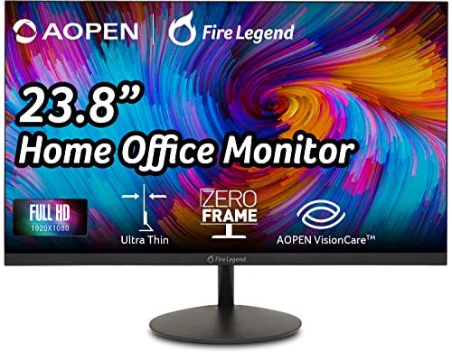 Photo 1 of AOPEN 24SA2Y Bi 23.8" Full HD (1920 X 1080) VA-Monitor | Ultra-Thin with ZeroFrame | Home or Office | AMD FreeSync | up to 75Hz | 1ms-TVR | Ports: 1 X
