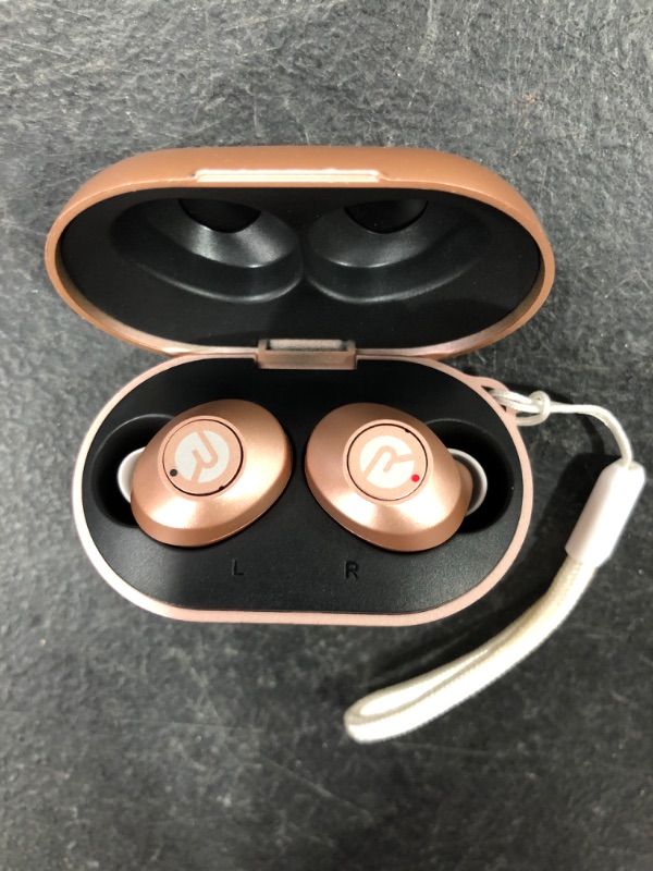 Photo 2 of Raycon The Everyday Bluetooth Wireless Earbuds with Microphone- Stereo Sound in-Ear Bluetooth Headset True Wireless Earbuds 32 Hours Playtime (Matte Rose Gold)
