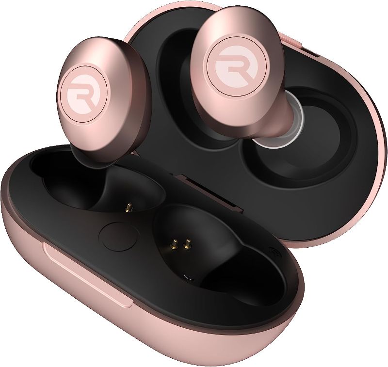 Photo 1 of Raycon The Everyday Bluetooth Wireless Earbuds with Microphone- Stereo Sound in-Ear Bluetooth Headset True Wireless Earbuds 32 Hours Playtime (Matte Rose Gold)
