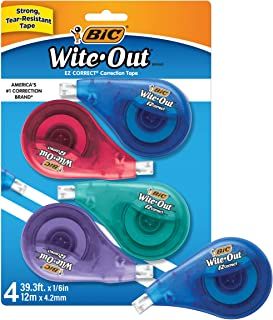 Photo 1 of BIC Wite-Out EZ Correct Correction Tape (4-Pack)