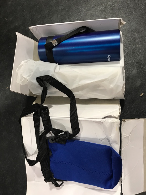 Photo 2 of 4ALLFAMILY AUTO Shut Off USB TSA Medication Cooler Travel Case Keeps Fridge Temp 36F-46F + Biogel Ice Pack |Perfect Medical Cooler Diabetes Insulin Eye Drop Arthritis (Blue)