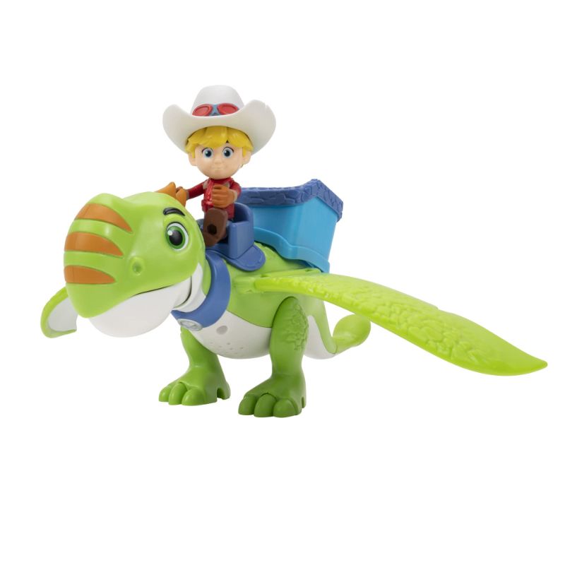 Photo 1 of Dino Ranch Jon and Thunderbolt - 3-Inch Jon Figure with 12-Inch Flying Dino Figure - Sounds - Toys for Kids - Ages 3+