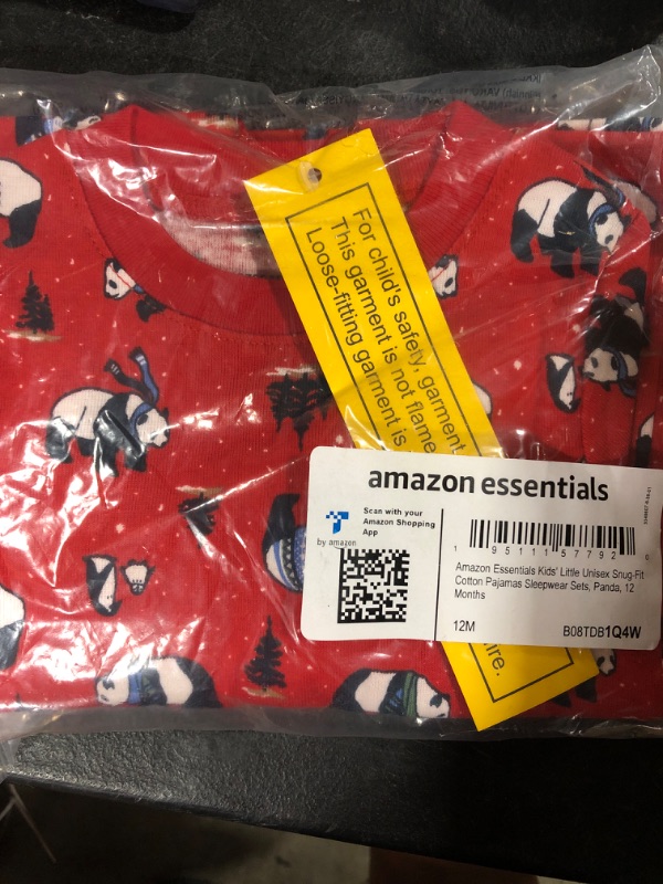 Photo 1 of AMAZON ESSENTIALS KIDS PAJAMAS 
SIZE 12MONS 