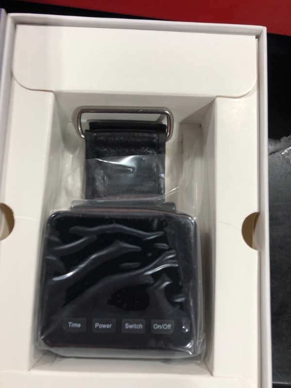Photo 1 of Red Light Therapy Wrist Watch, Low Intensity Acupuncture Infrared Light for Knee Shoulder Body Pain Relief, 4 Power Mode/ 4 Timer, 650nm and 808 nm Wavelength