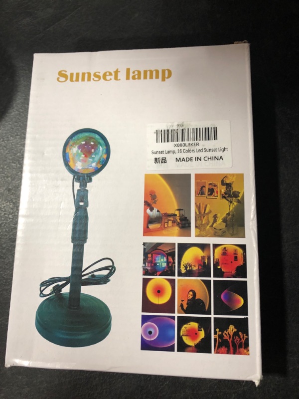 Photo 2 of Sunset Lamp - 10 Colors Changing Projector LED Lights - Sunset Projection Lamp - 360 Degree Rotation for Christmas Decorations Photography/Party/Bedroom/Home Decor Sunset Lamps - Sun Light Projector
