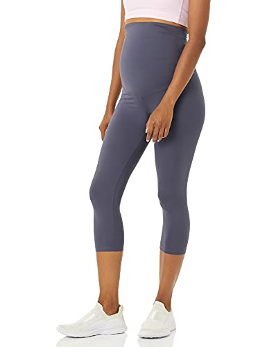 Photo 1 of Amazon Essentials Women's Active Sculpt Crop Maternity Leggings, Charcoal, 
SIZE X-Large
