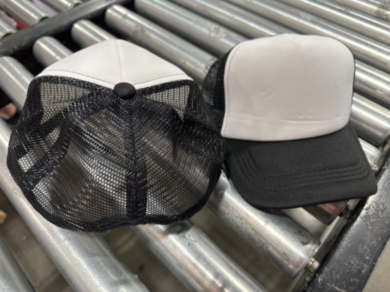 Photo 1 of 2 COUNT BLACK MESH TRUCKERS CAP