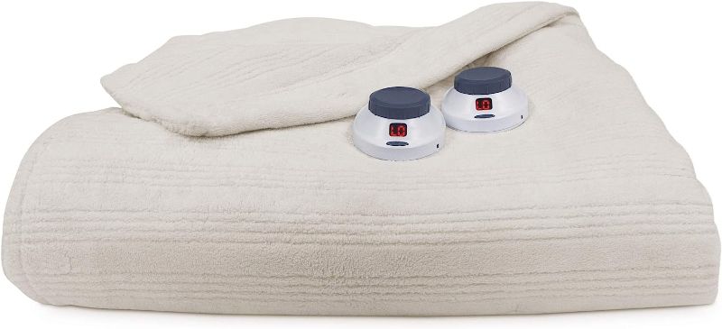 Photo 1 of  Perfect Fit Blanket Cozy & Plush Warming Bedding with Low-Voltage Technology and Auto Shut Off,TWIN, Natural
