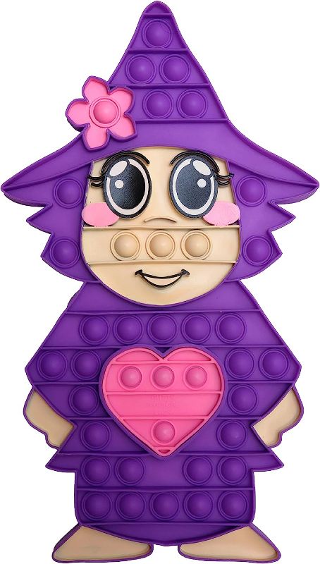 Photo 1 of Swop its Mandy Character Collectable Push Pop Bubble Fidget Sensory Toy for Anxiety & Stress Relief with Glow-in-The-Dark Heart, Food-Grade Bubble Popping Sensory Toy for Autism & ADHD- Novelty Gifts
