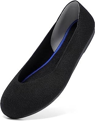 Photo 1 of Bacia Women's Ballet Flats Comfortble Knit Flat Shoes for Office Work Washable Casual Dress Shoes SIZE 8
