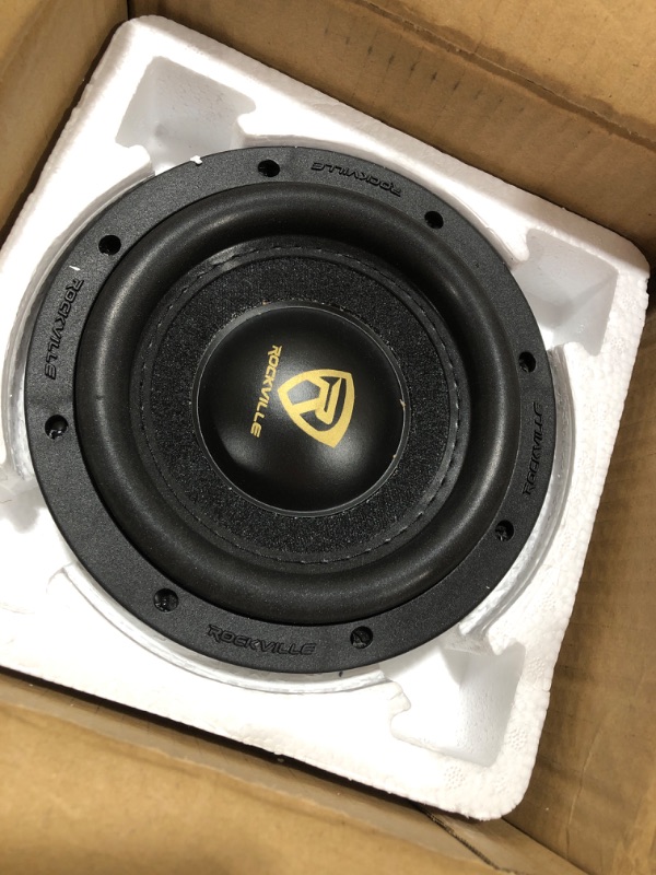 Photo 2 of Rockville W65K9D4 6.5" 1000w Peak Car Audio Subwoofer Dual 4-Ohm Sub 250w RMS CEA Rated, Black