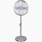 Photo 1 of 16-in 3-Speed Indoor Nickel Brushed Oscillating Pedestal Fan
