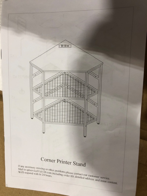 Photo 1 of corner printer stand