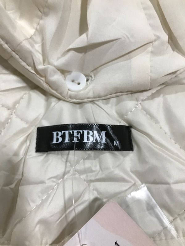 Photo 2 of BFTBM White Womens Quilted Button Down - Medium