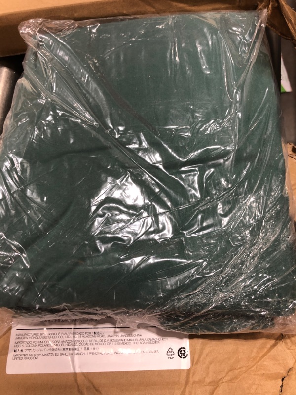 Photo 1 of Amazon Basics Lightweight Super Soft Easy Care Microfiber Bed Sheet Set with 14-Inch Deep Pockets - Twin, Emerald Green Twin Sheet Set Emerald Green