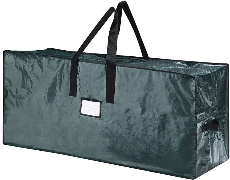 Photo 1 of 9Ft Large Christmas Tree Storage Bag- Stores aXmas Holiday Disassembled Artificial Tree with Durable Handles & Dual Zipper-Waterproof Material Against from Dust, Moisture & Insects, Green 