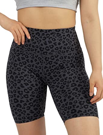 Photo 1 of AJISAI Biker Shorts for Women,High Waisted Print Yoga Workout Compression Shorts-9"  Size M