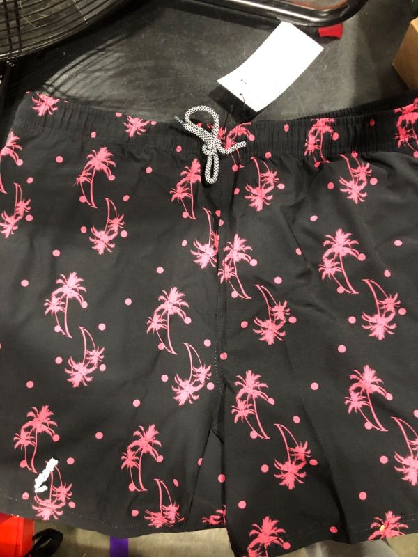 Photo 1 of Biwisy Mens Swim Trunks Quick Dry Beach Shorts Mesh Lining Swimwear Bathing Suits with Pockets XX-Large Black Coconut Trees
SIZE 2XL