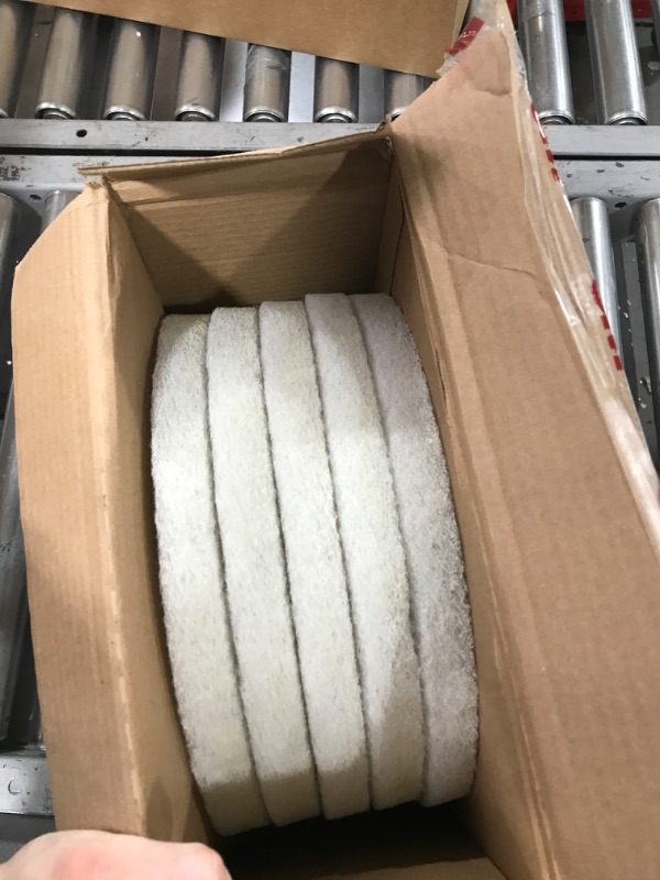 Photo 2 of 3M 12" Polishing Pad, White, 5 per Case
