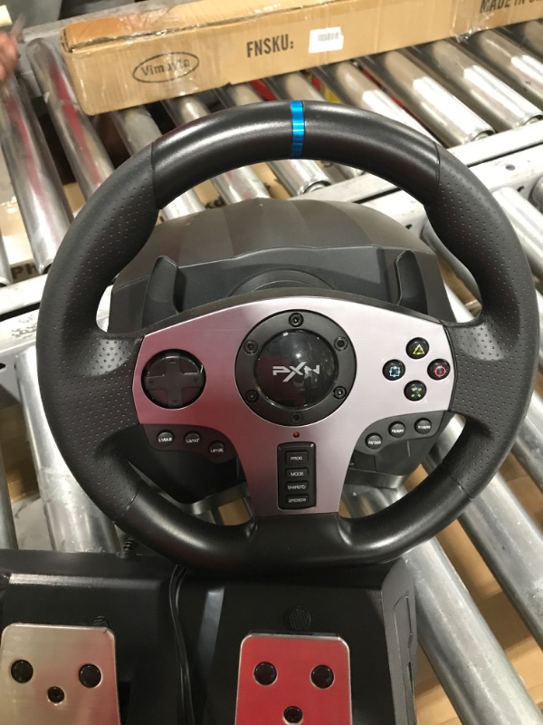 Photo 5 of PXN V9 Gaming Racing Wheel with Pedals and Shifter, Steering Wheel for PC, Xbox One, Xbox Series X/S, PS4, PS3 and Nintendo Switch