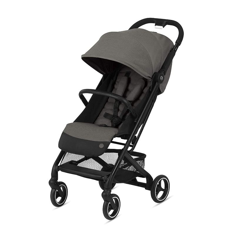 Photo 1 of CYBEX Beezy Stroller, Lightweight Baby Stroller, Compact Fold, Compatible with All CYBEX Infant Seats, Stands for Storage, Easy to Carry, Multiple Recline Positions, Travel Stroller, Soho Grey
