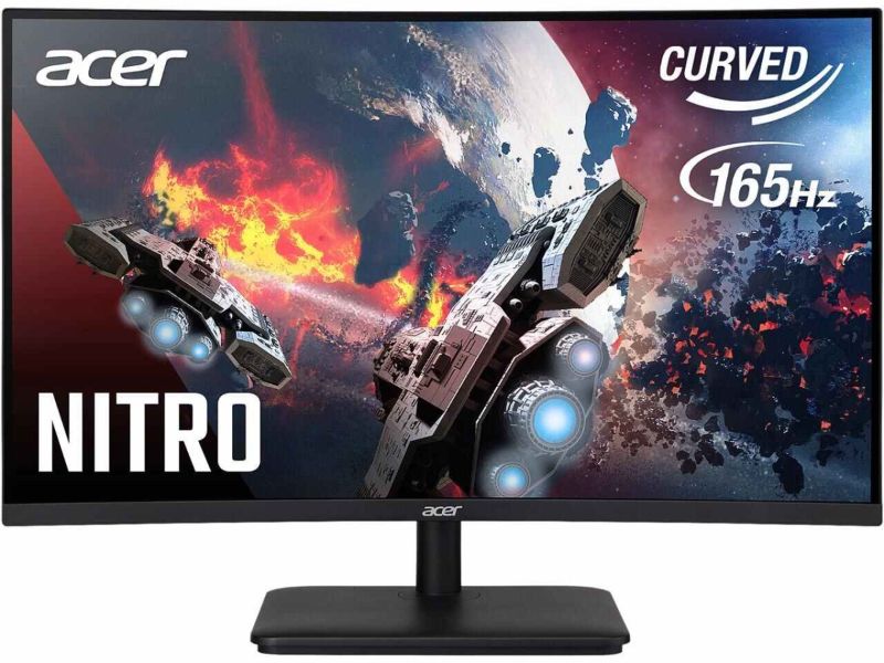 Photo 1 of Acer ED270R Sbiipx 27" 1500R Curved Zero-Frame Full HD (1920 x 1080) Gaming Monitor with AMD FreeSync Technology | 165Hz | 5ms (G to G) | Display Port & 2 x HDMI 1.4 Ports FHD (1920x1080) 165Hz 27-inch