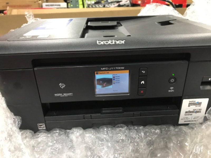 Photo 3 of Brother MFC-J1170DW Wireless Color Inkjet All-in-One Printer with Mobile Device Printing, NFC, Cloud Printing & Scanning, Refresh Subscription and Amazon Dash Replenishment Ready