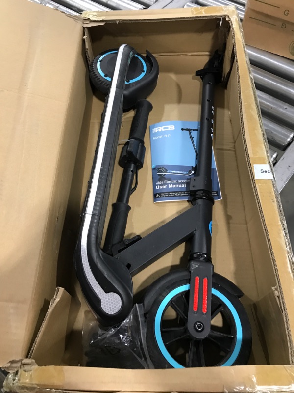 Photo 4 of RCB Electric Scooter for Kids Ages 6-12,Up to 9.3 MPH & 5 Miles - Lightweight and Foldable E Kick Scooter for Kids, Teens & Adults
