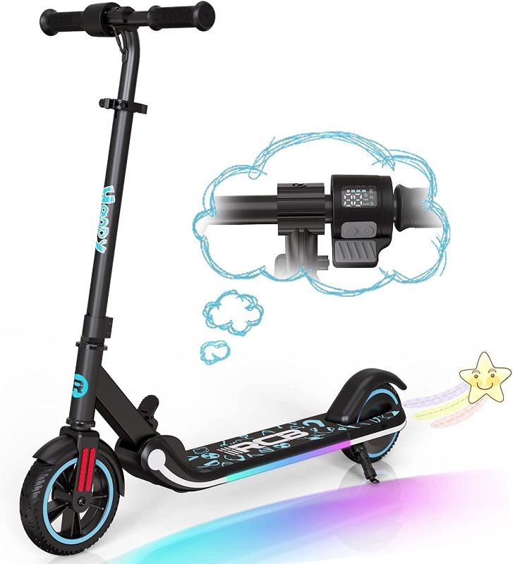 Photo 1 of RCB Electric Scooter for Kids Ages 6-12,Up to 9.3 MPH & 5 Miles - Lightweight and Foldable E Kick Scooter for Kids, Teens & Adults
