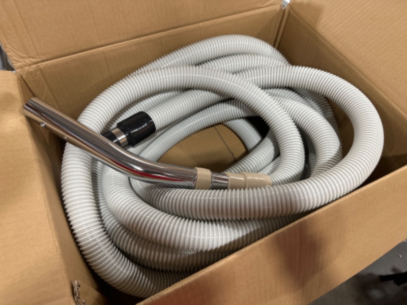 Photo 2 of 30' Beige Crush-proof Non Electric Hose, Fits: 99.9% of Central Vacuum Cleaner Units