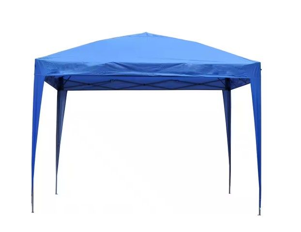 Photo 1 of 10 ft. x 10 ft. Outdoor Straight Leg Blue Party Wedding Tent Canopy
