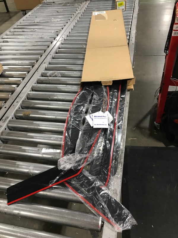 Photo 3 of Lightronic WV194536 In-Channel Side Window Visor Deflector Rain Guard, Dark Smoke, 4 PCS for 2014-2018 Chevy Silverado & GMC Sierra 1500, 2015-2019 Chevy Silverado & GMC Sierra 2500/3500 with Crew Cab