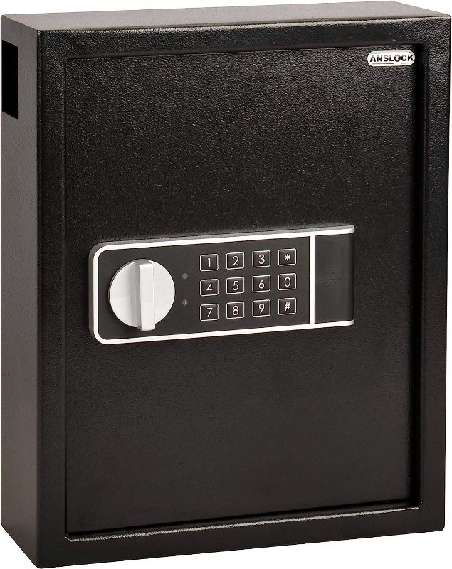 Photo 1 of ANSLOCK Key Safe, 48 Hooks Key Cabinet with Digital Lock,Wall Mounted Key Lock Box Ideal for Homes Hotels Schools & Businesses
