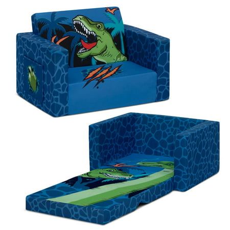 Photo 1 of Delta Children Dinosaur Cozee Flip-Out Chair - 2-in-1 Convertible Chair to Lounger for Toddlers & Kids FOAM INSERTS ONLY 
