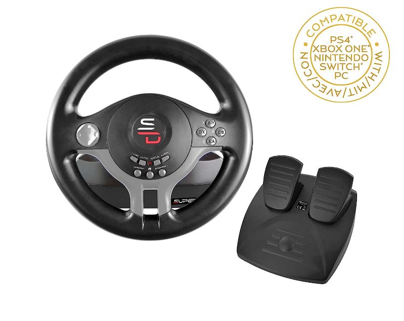 Photo 1 of Superdrive - racing Driving Wheel with pedals and gearshift paddles for nintendo Switch - Ps4 - Xbox One - PC - Ps3
