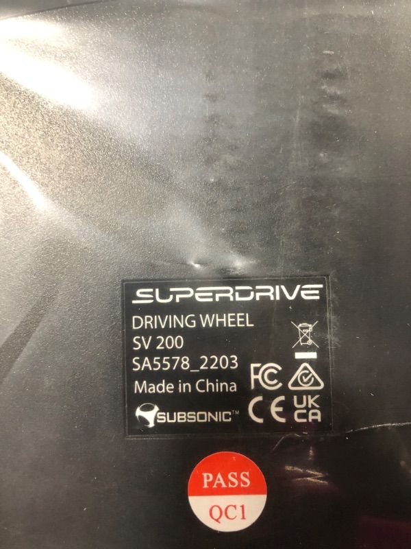 Photo 1 of Superdrive - racing Driving Wheel with pedals and gearshift paddles for nintendo Switch - Ps4 - Xbox One - PC - Ps3--UNABLE TO TEST 
