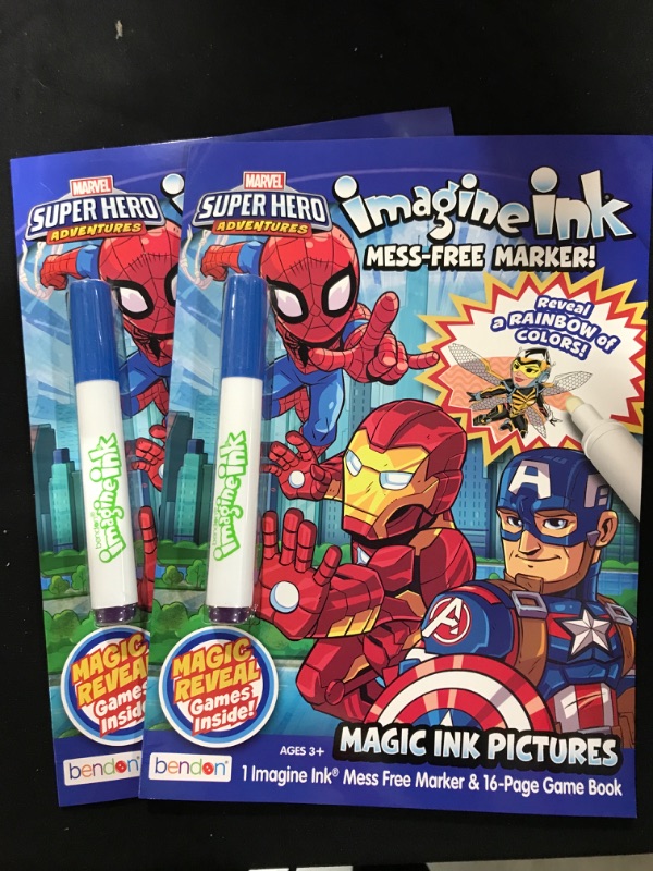 Photo 2 of 2 Pk- Marvel Superhero Adventures Imagine Ink Book (Board Book)


