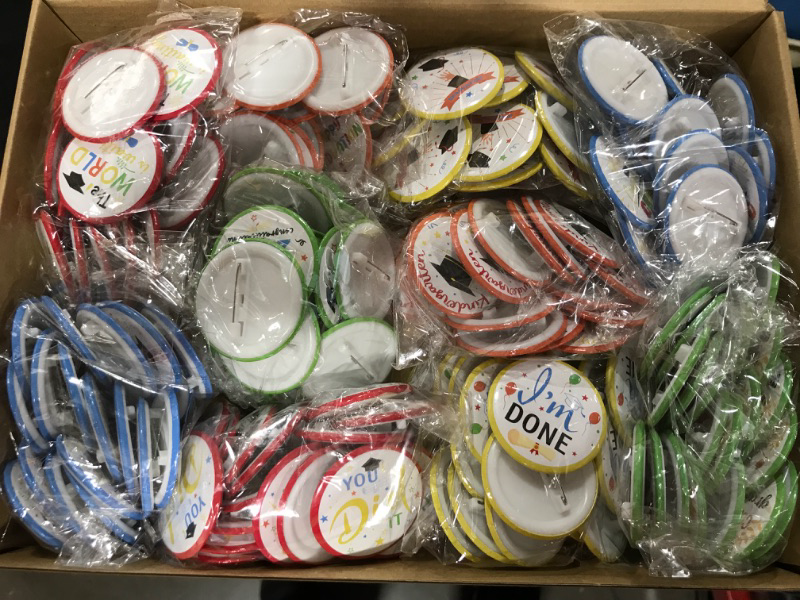 Photo 1 of 200 Pieces Graduation Button Pins
