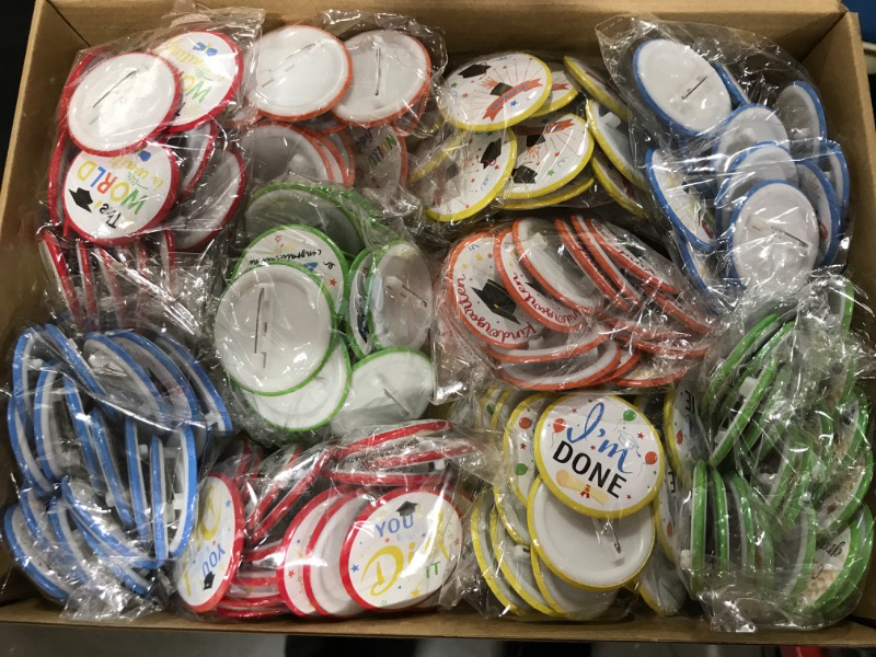 Photo 2 of 200 Pieces Graduation Button Pins