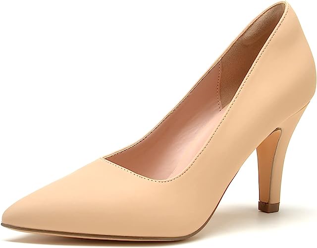 Photo 1 of [Size 7.5] Womens Closed Toe Heels/Pumps- Nude