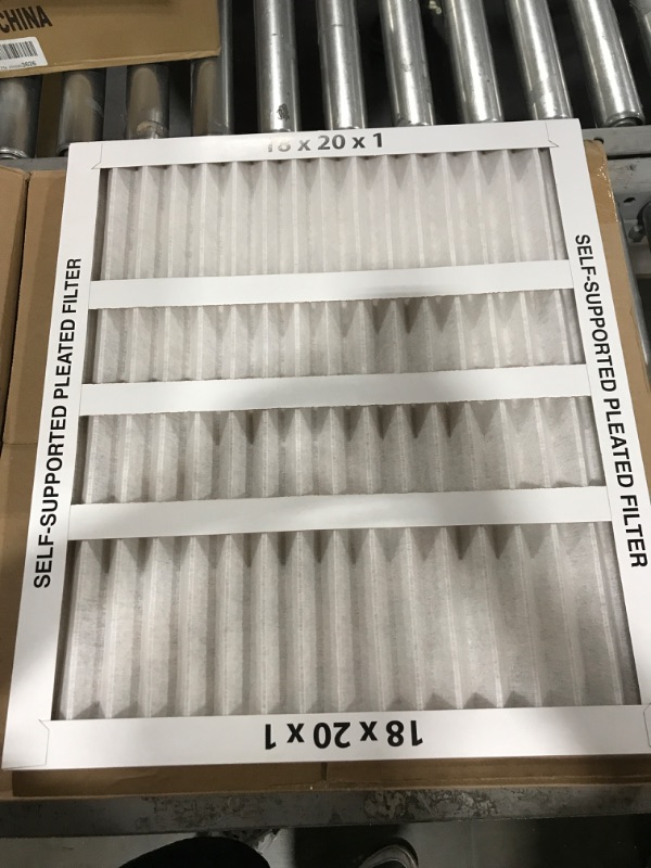 Photo 2 of 18x20x1 MERV 8 Pleated AC Furnace Air Filters. 
