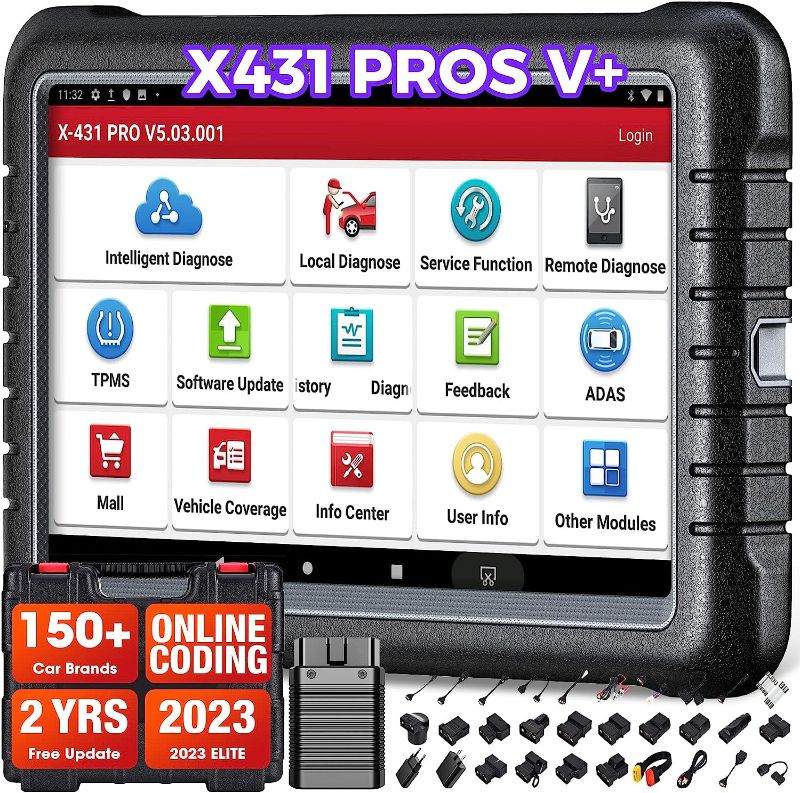 Photo 1 of Launch X431 PROS V+ OBD2 Scanner(Same as X431 V+),Key Programmer,ECU Coding,35+ Reset Launch Scanner,AutoAuth for FCA SGW,OEM Full System Car Scanner Diagnostic for All Cars,Bidirectional Scan Tool
