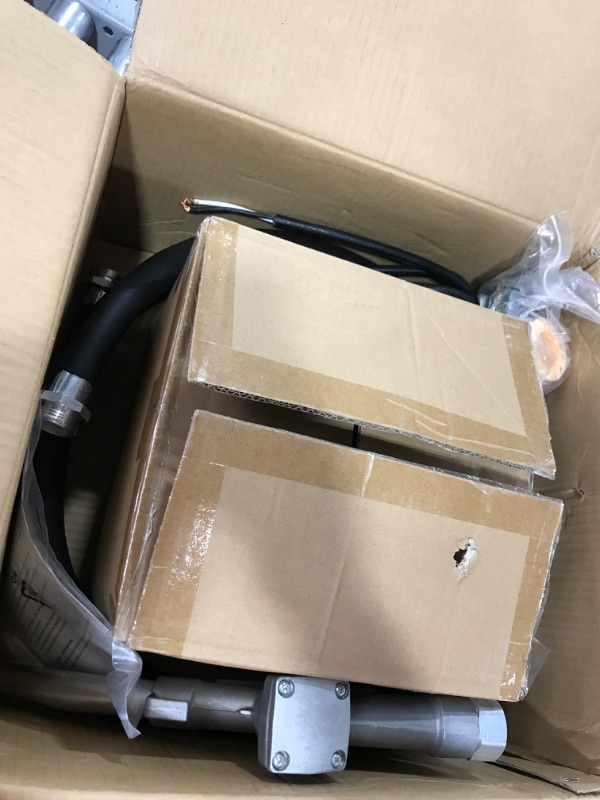 Photo 1 of 12V Gasoline Fuel Transfer Pump Kit, 15 GPM / 57 LPM Self-Priming Fuel Pump, 14' FT Discharge Hose, Extensible Suction Tube, Manual Nozzle and Power Cord, for Gasoline Diesel Kerosene Mineral Spirits Pump w/Accessories & Suction Pipe