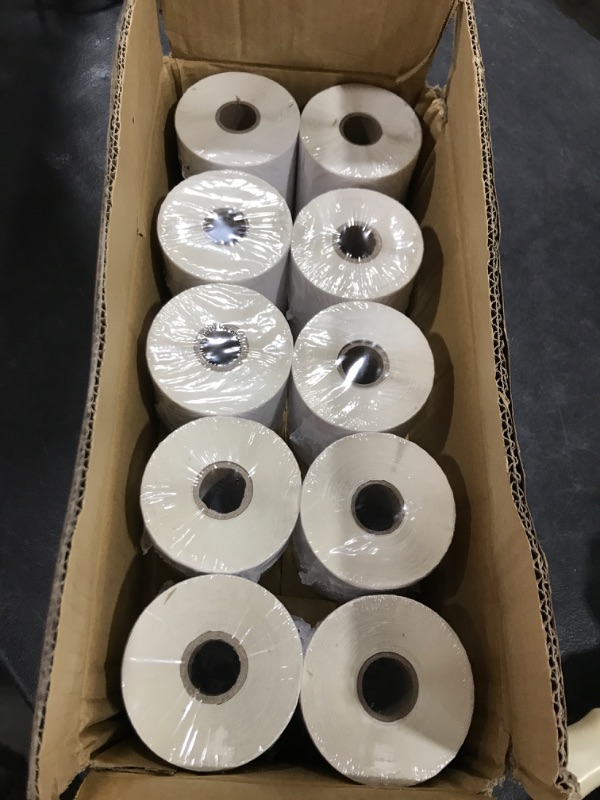 Photo 2 of L LIKED 10 Rolls 4" x 6" Direct Blank Thermal Shipping Labels with 250 Labels/Roll - Compatible Zebra 2844 ZP-450 ZP-500 ZP-505