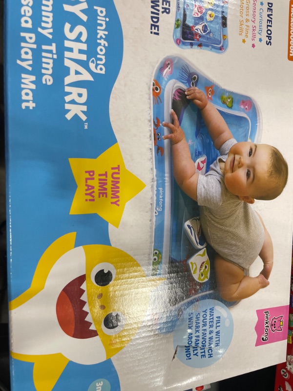 Photo 2 of Baby Shark Tummy Time Water Filled Play Mat – Infant Toys to Help Learn How to Crawl – Baby Shark Official
