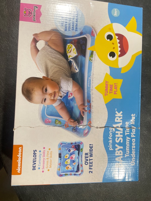 Photo 2 of Baby Shark Tummy Time Water Filled Play Mat – Infant Toys to Help Learn How to Crawl – Baby Shark Official