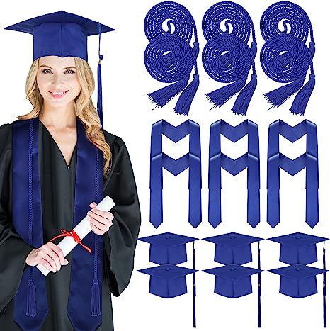 Photo 1 of 18 Pcs 2023 Graduation Costume Accessories Bulk Graduation Tassel Honor Cords Graduation Cap Stole for Graduation Party 