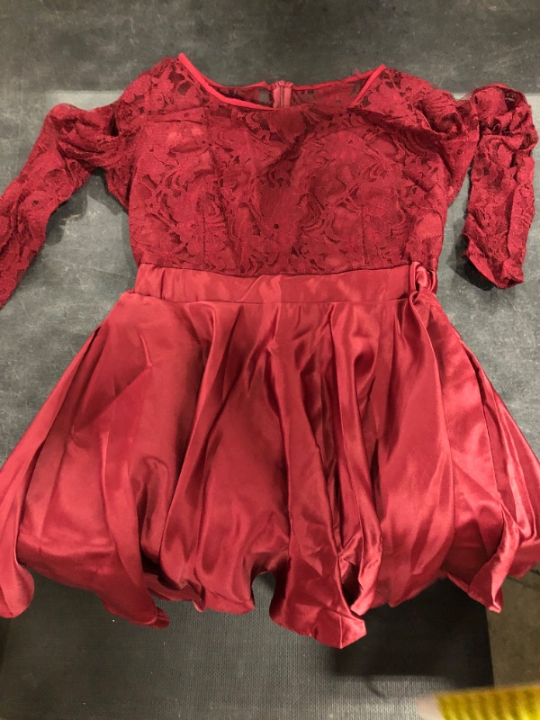 Photo 2 of Bdcoco Women's Floral Lace Hi Low Cocktail Party Dress (Medium)